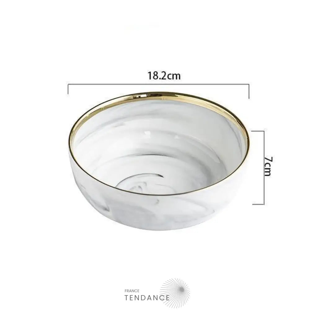 Assiettes Marbre & Or | France-Tendance