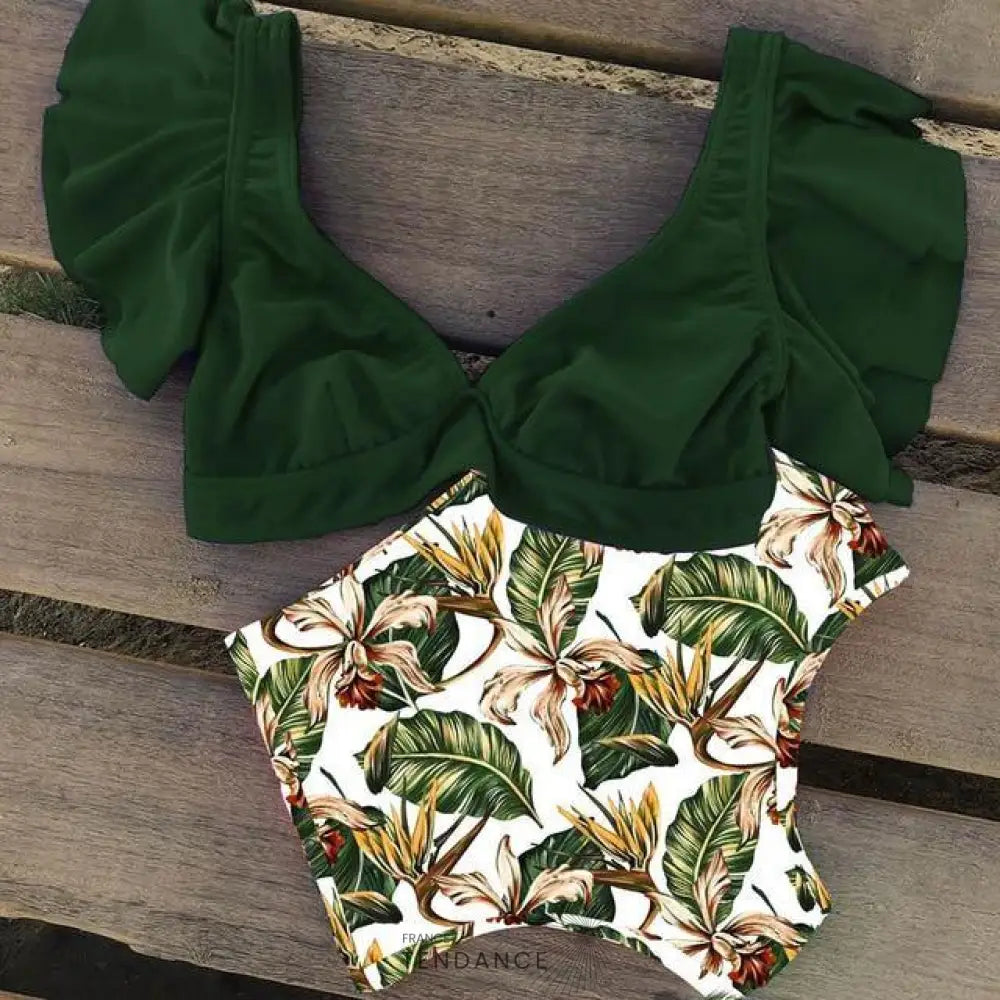 Bikini Floral Deux Pièces | France-Tendance
