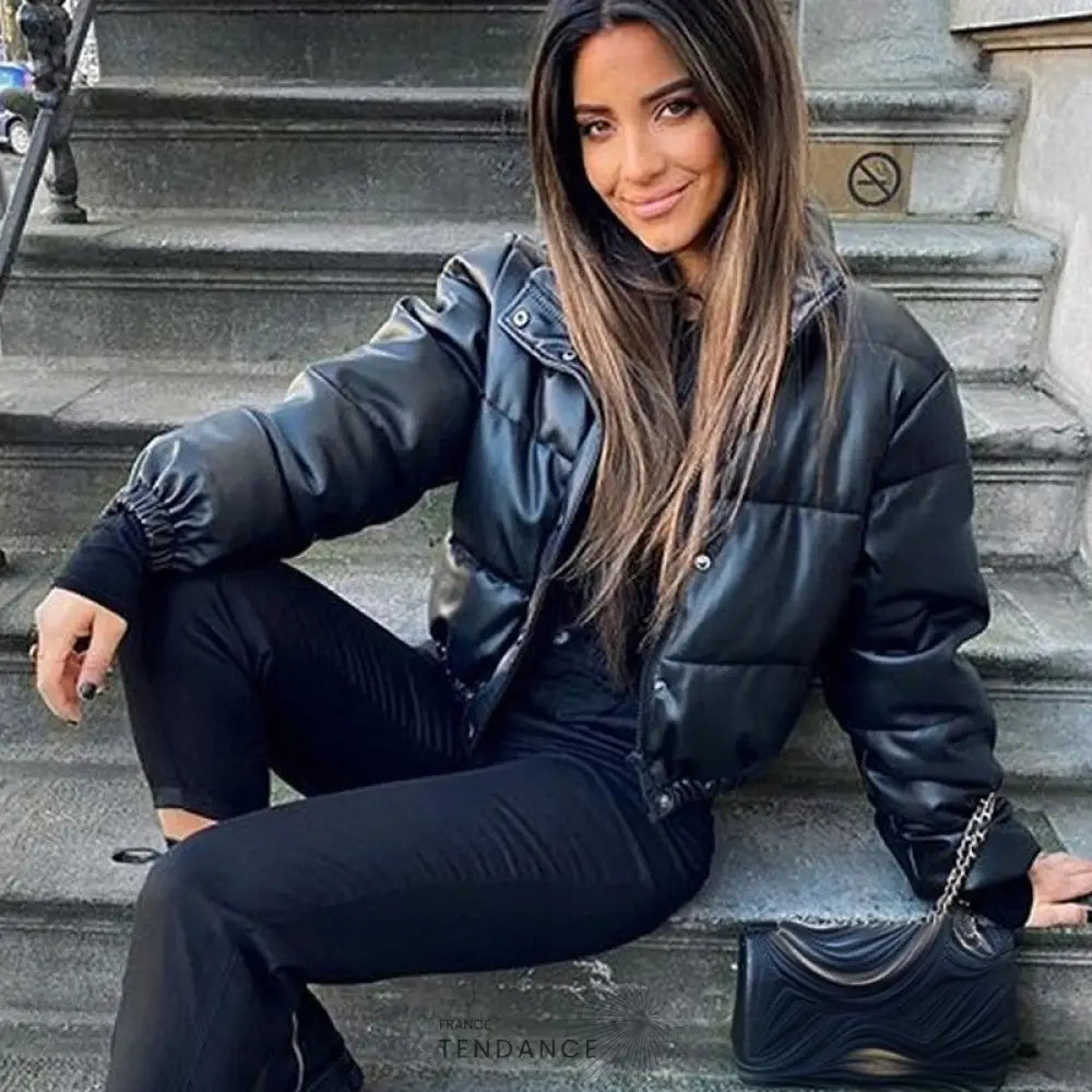 Blouson Doudoune Noir | France-Tendance