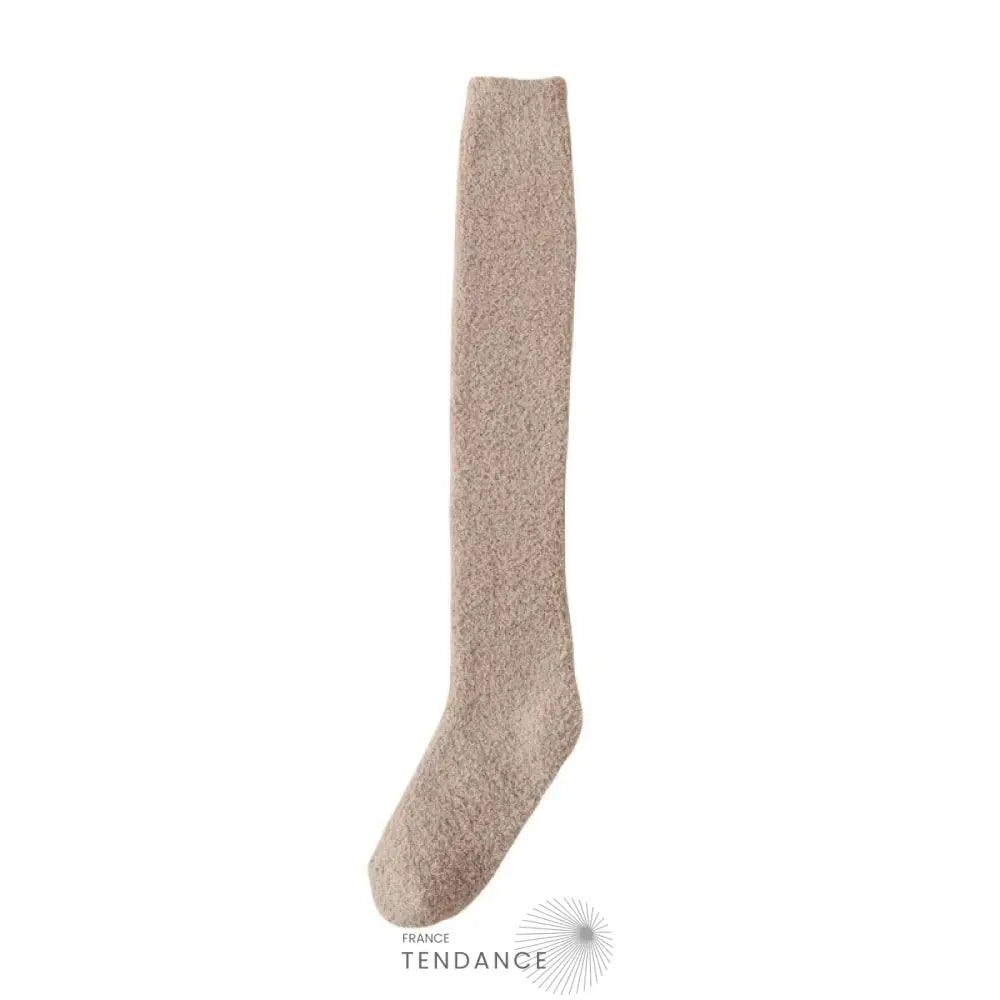 Chaussettes Montantes Chaudes & Sexy En Éponge Khaki / 35-42 Chaussettes-Femme