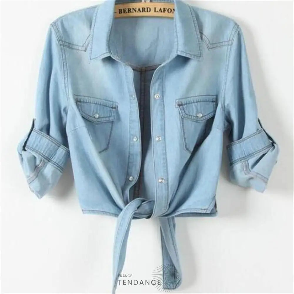 Chemise En Jeans à Nouer | France-Tendance
