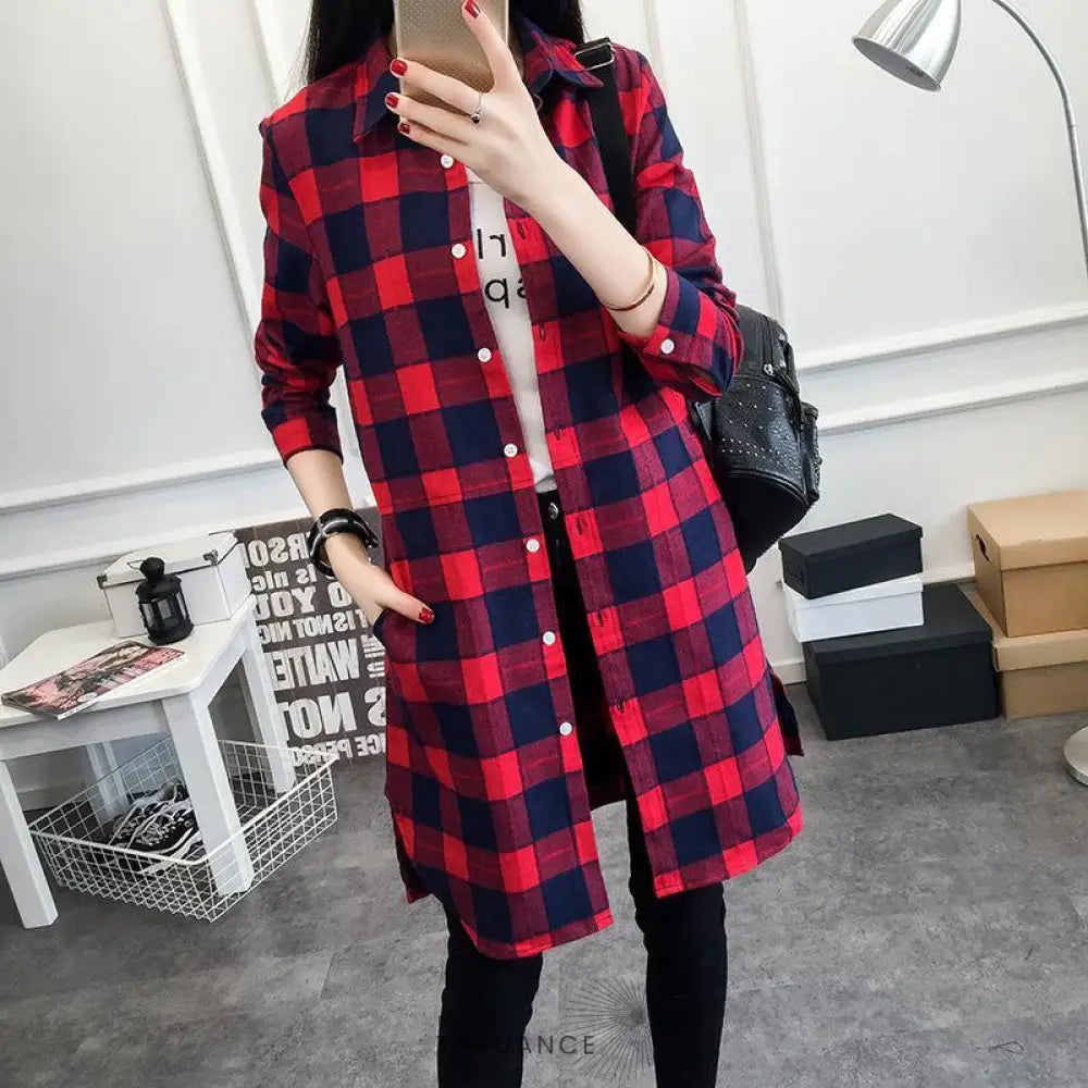 Chemise Oversize à Carreaux | France-Tendance