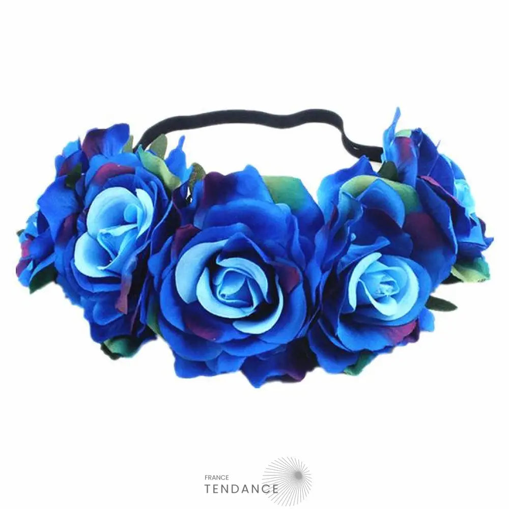 Couronne De Fleurs Bleues | France-Tendance