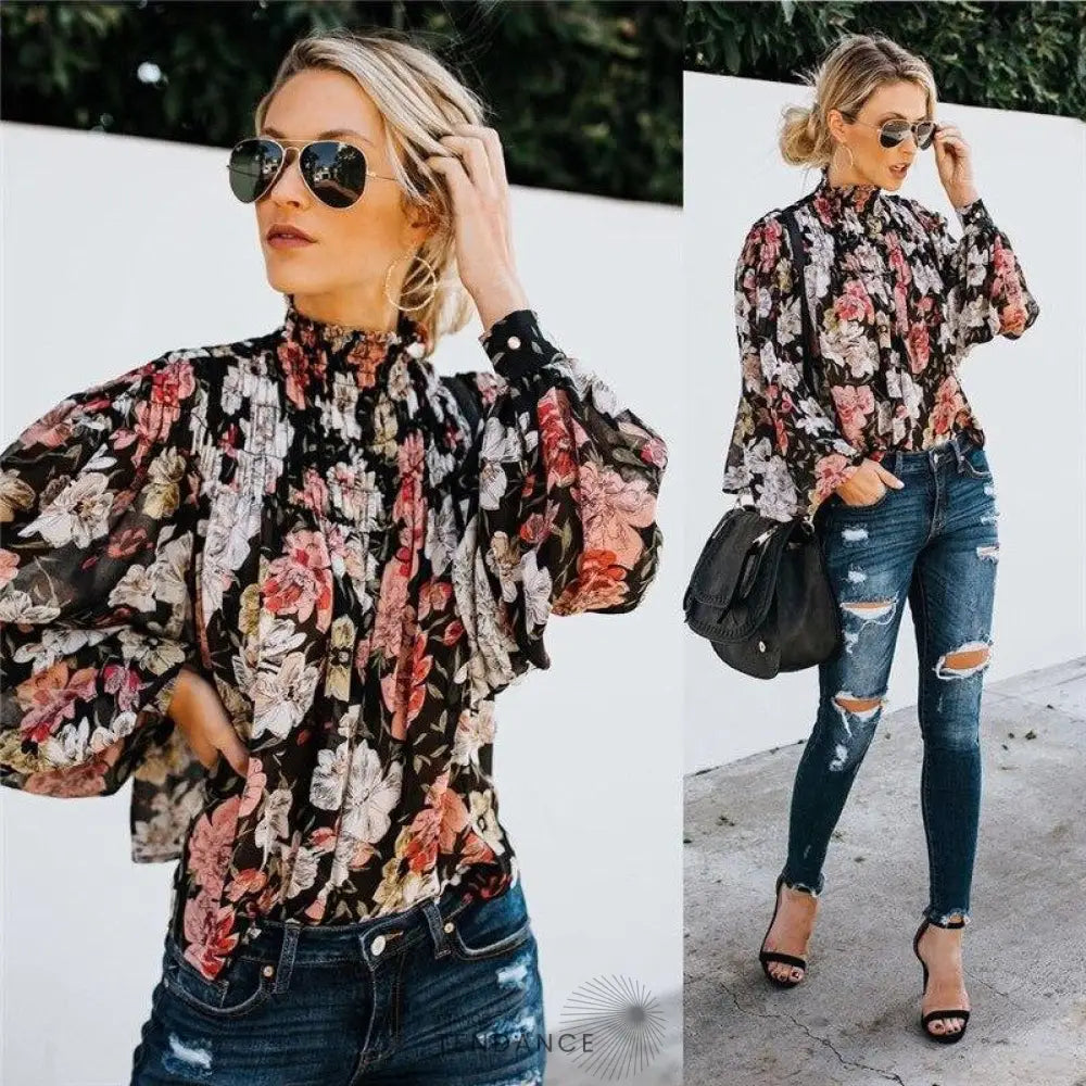 Haut Vintage Floral | France-Tendance