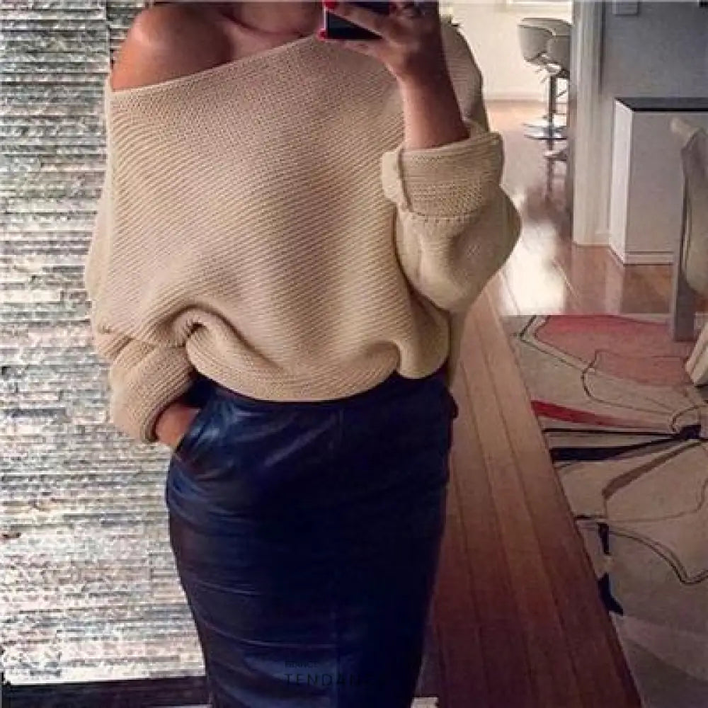 Pull En Tricot Manches Longues | France-Tendance