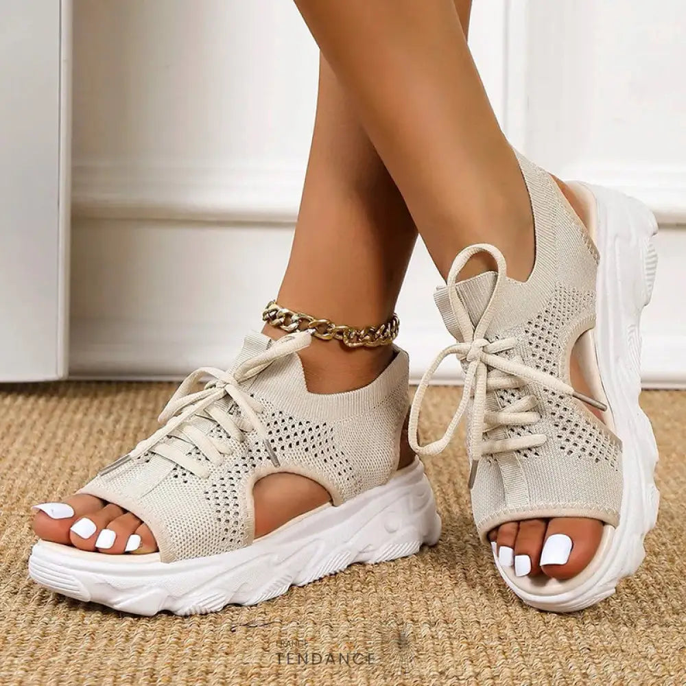 Sneakies | Sandales Sneakers Ouvertes Dété Beige / 35 Schuhe
