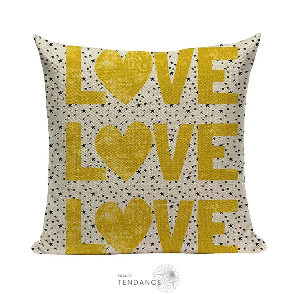 Taie De Coussin Décorative 45x45 - Série love |