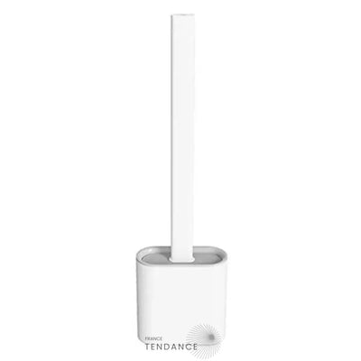 Brosse De Toilette En Silicone Flexible | Avec Support |