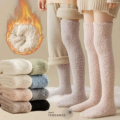 Chaussettes Montantes Chaudes & Sexy En Éponge Chaussettes-Femme
