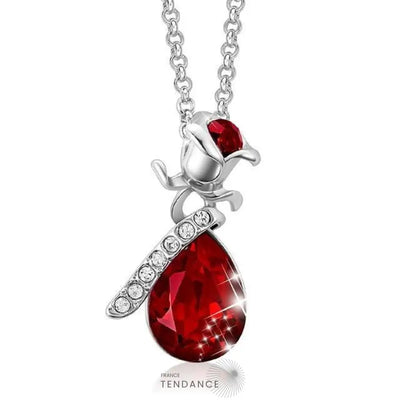 Collier Avec Rose éternelle | France-Tendance