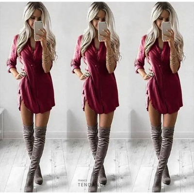 Mini Robe/chemise | France-Tendance