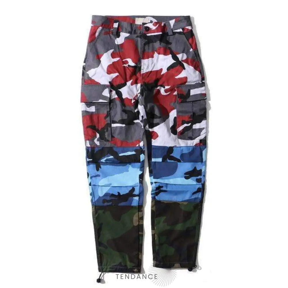 Pantalon Camo Patchwork | France-Tendance