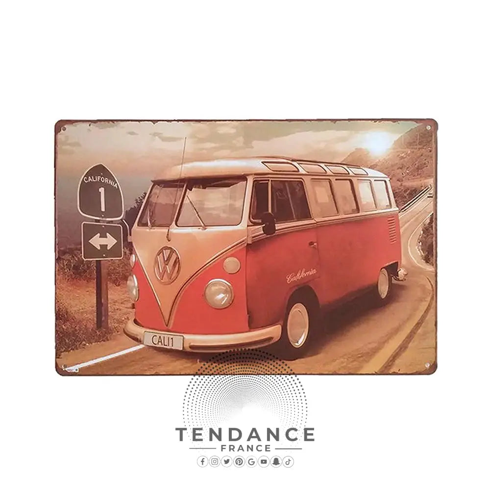 Plaque Vintage Décorative En Métal | France-Tendance
