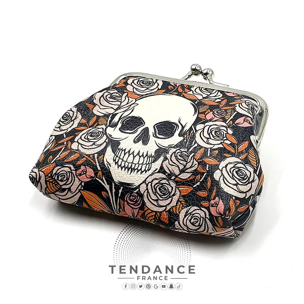 Porte-monnaie skulls And Roses | France-Tendance