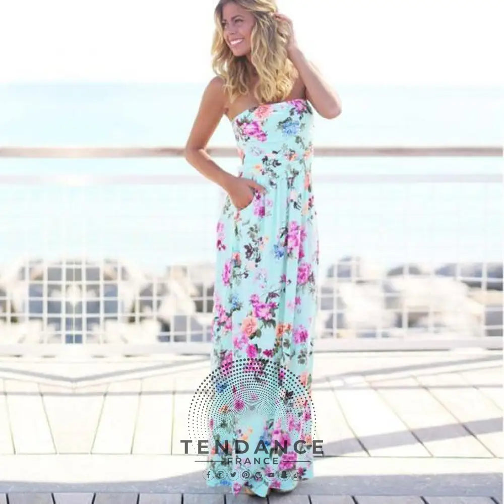 Robe Bustier à Fleurs | France-Tendance