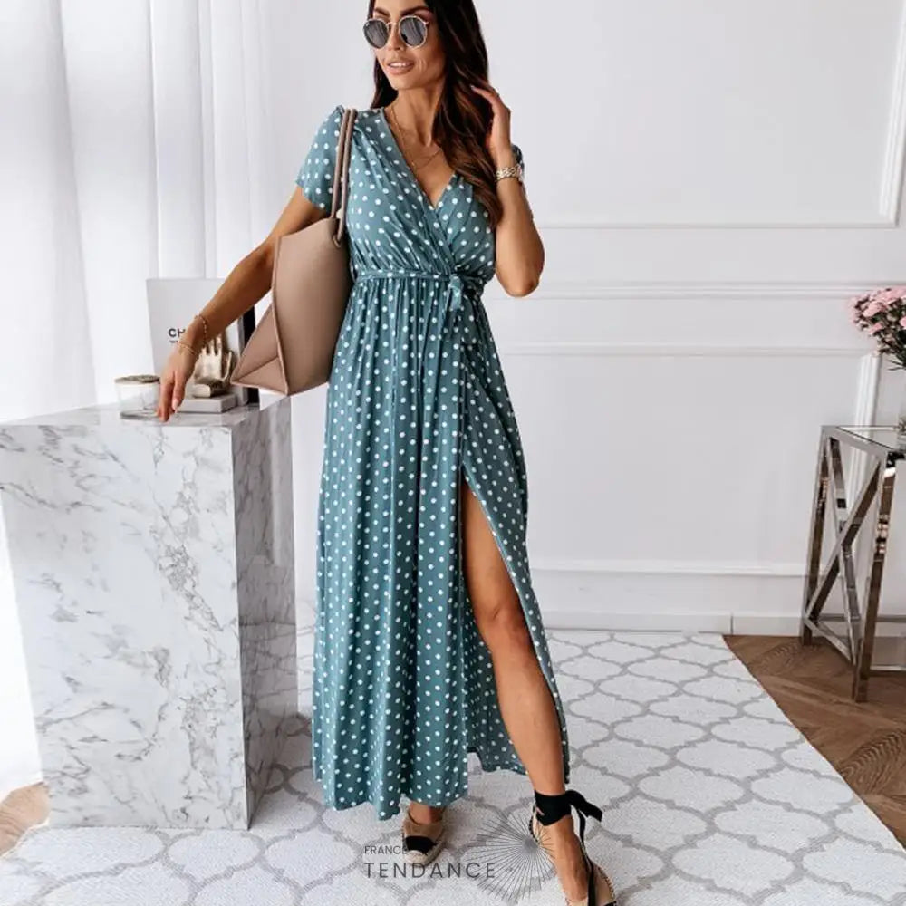 Robe Longue à Pois | France-Tendance