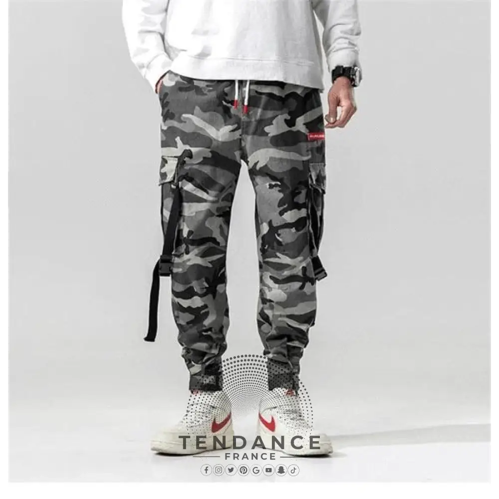 Ryland Camouflage Hip Hop Jogger Pants | France-Tendance