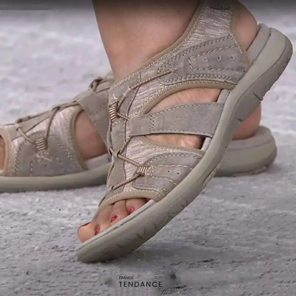 Comfortable Orthopaedic Sandals - Bloom Beige / 2.5 Uk Kleidung