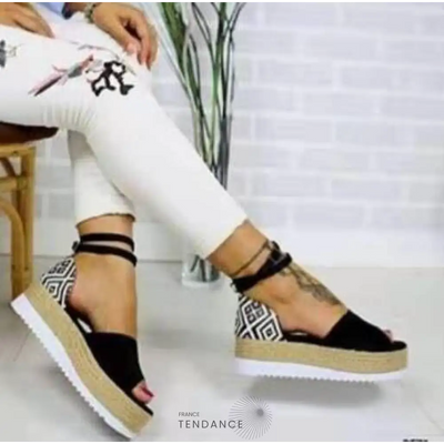 Sandales Plateforme à Motifs | France-Tendance