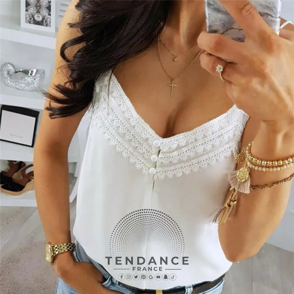 Superbe Top à Dentelle | France-Tendance