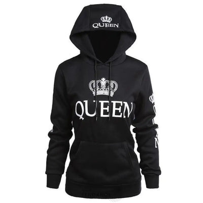 Sweats à Capuche Couple Noir | France-Tendance