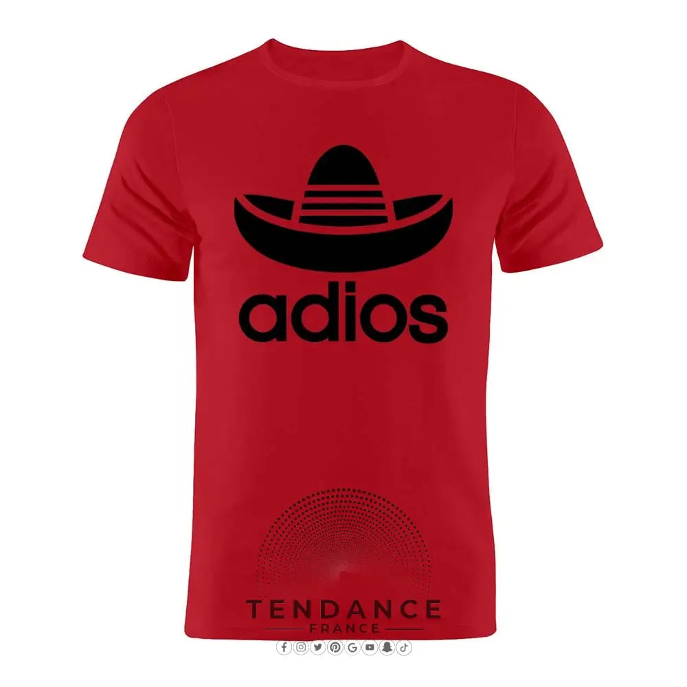 T-shirt Adios | Parodie Adidas | France-Tendance