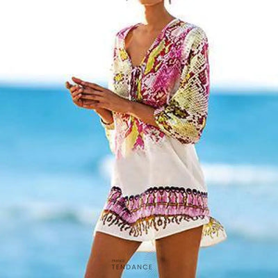 Tunique De Plage En Imprimé Serpent | France-Tendance